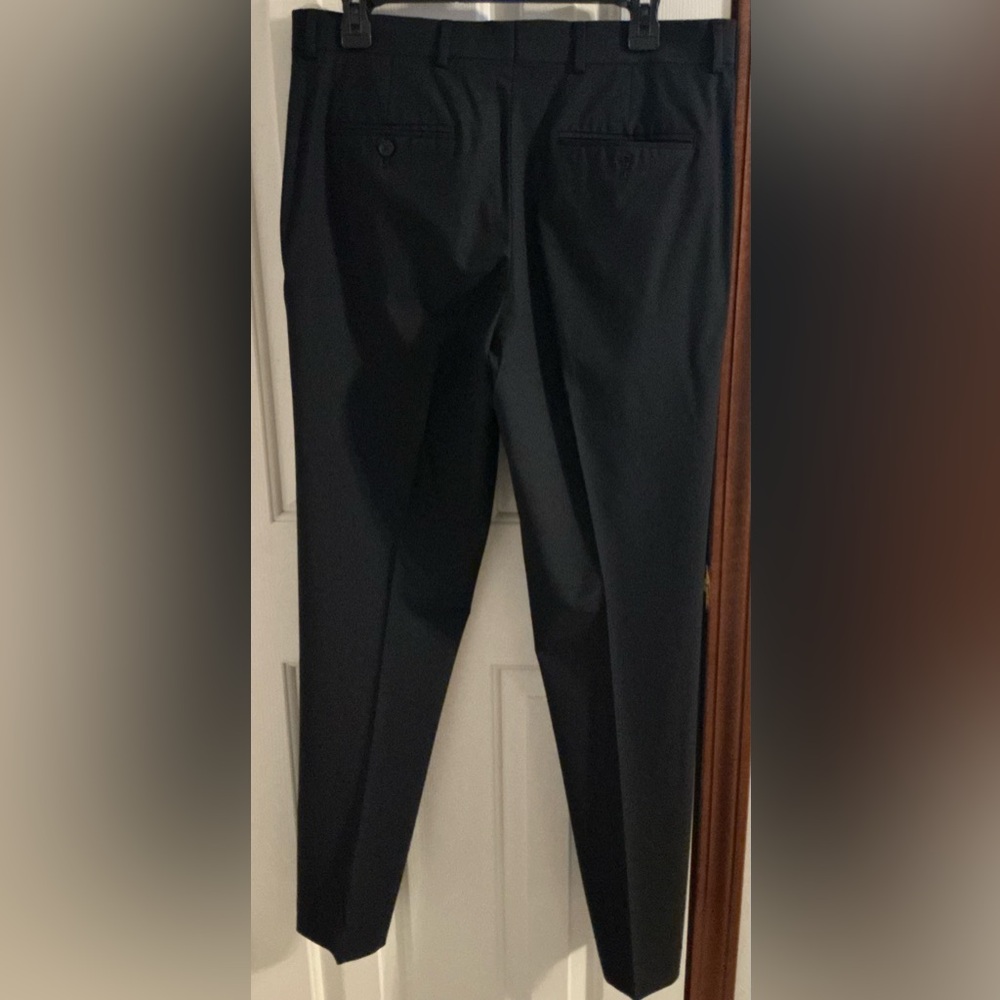 jf j.ferrar Men’s Classic Black Slim Fit Black Suit - Picture 4 of 10